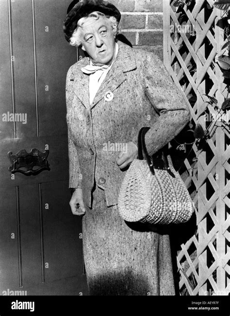 Margaret Rutherford British Actress 1892 1972 Seen Here In Her Famous Role As The Detective Miss