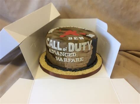 Call Of Duty Advanced Warfare Birthday Cake Made Out Of Chocolate Cake