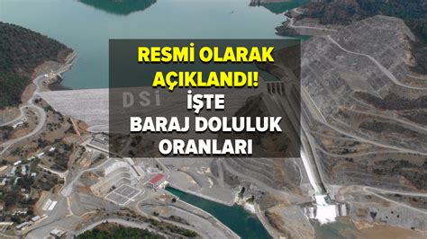 Baraj Doluluk Oran A Klad Te Temmuz Stanbul Sk Baraj