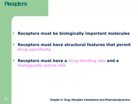 Ch02 Drug Receptor Interactions And Pharmacodynamics Ppt