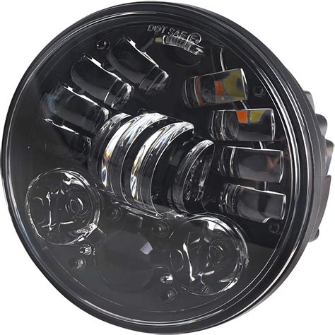 Doxmall Black Inch Led Motorcycle Headlight Integrated Drl