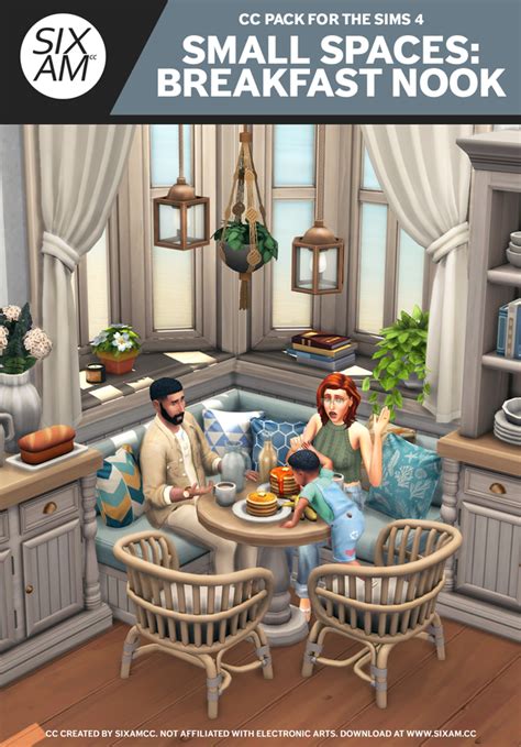 🚨new Cc Alert🚨 Small Spaces Breakfast Nook Cc Pack For The Sims 4 Artofit