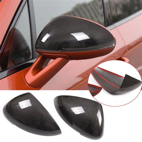 Pcs Rearview Mirror Cover Car Side Rearview Mirror Cover Trim Real