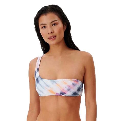 Rip Curl Surf Trip One Shoulder Bikini Top Blue Dressinn