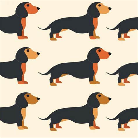 Download Seamless Dachshund Pattern Patterns Online - Creative Fabrica