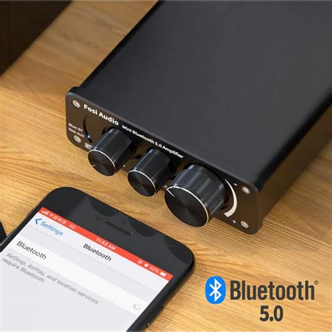 Fosi Audio Bt A Amplificateur Class D Tpa Bluetooth X W