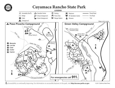 Cuyamaca State Park Trail Map