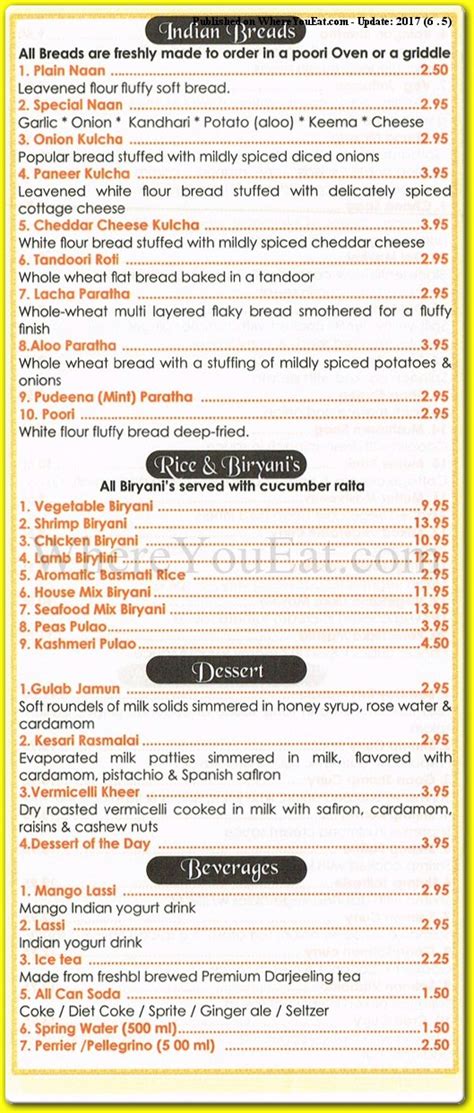 Curry Garden Restaurant In Brooklyn Menus Photos