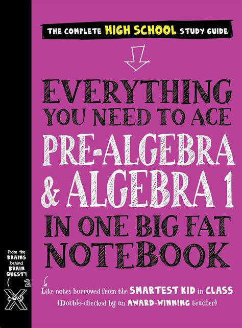 Everything You Need To Ace Pre Algebra And Algebra I In One Big Fat