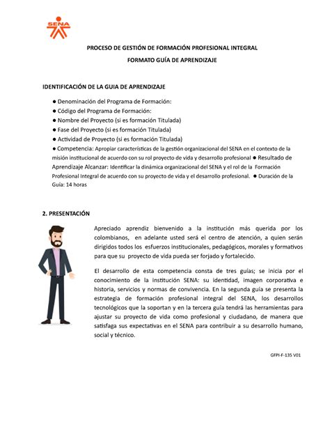 Gfpi F Gu A De Aprendizaje Proceso De Gesti N De Formaci N