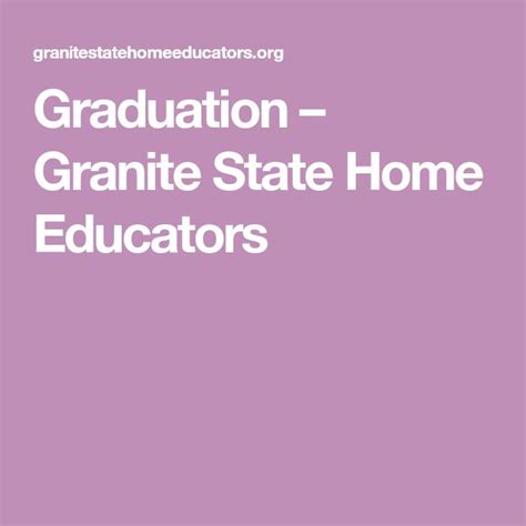 Graduation – Granite State Home Educators | Homeschool high school ...