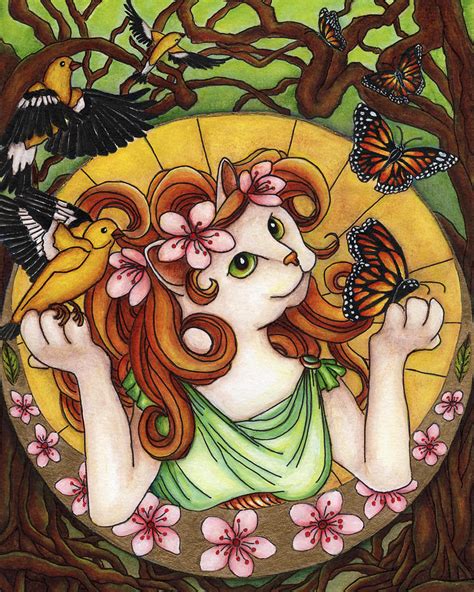 Spring Goddess Painting By Tara Fly Fine Art America