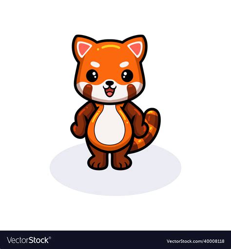 Follow These Simple Steps To Draw A Drawing Cute Red Panda Illustration