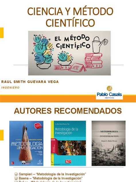 Semana 01 La Ciencia Y El Metodo Cientifico Pdf Pdf Método