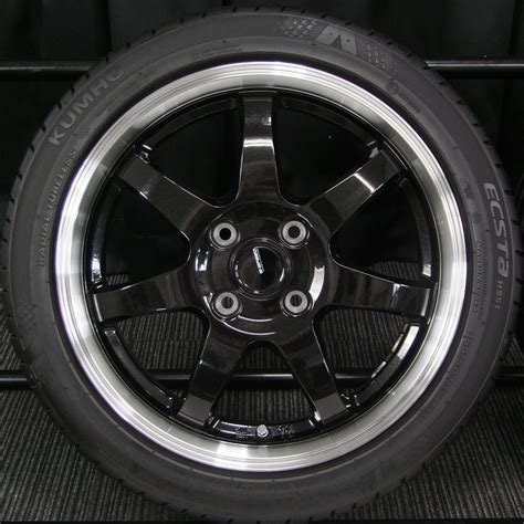 HOT STUFF ホットスタッフ G speed ジースピード P 03 154 5J 45 PCD100 4H ブラックメタリック KUMHO クムホ ECSTA エクス