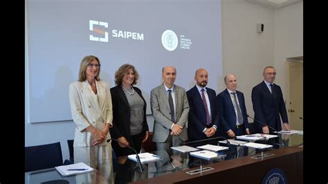 Uni Urbino Saipem Siglato Accordo Di Collaborazione Youtube