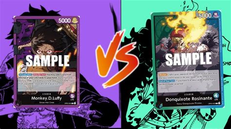 Purple Luffy Vs Donquixote Rosinante One Piece Tcg Youtube