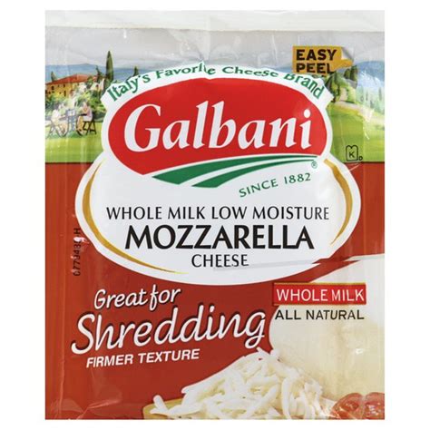 Galbani Dairy Galbani Whole Milk Low Moisture Mozzarella Cheese 16 Oz