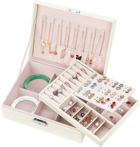 Mamowla Bo Te Bijoux Pour Femme Bo Te De Rangement Bijoux