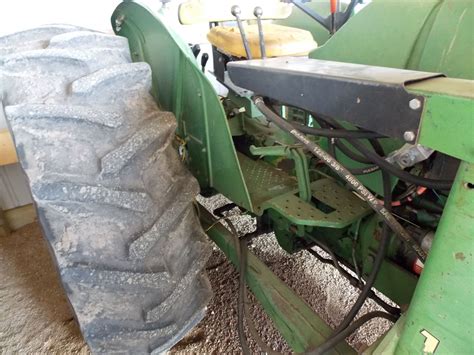 John Deere Model 2140 Tractor With Model 148 Front End Loader Bale Spear 3 Point Hitch