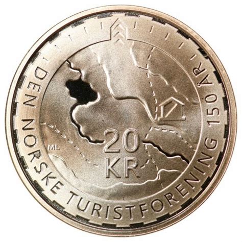 20 Kroner 2018 150 Års jubileum DNT kv Proof Wærnes Mynt og Rekvisita