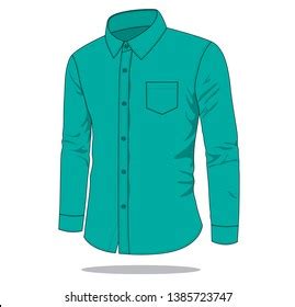 Vector Cartoon Long Sleeve Light Blue Stock Vector Royalty Free