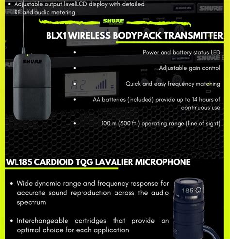 Blx R W Wireless Rack Mount Presenter System With Wl Lavalier