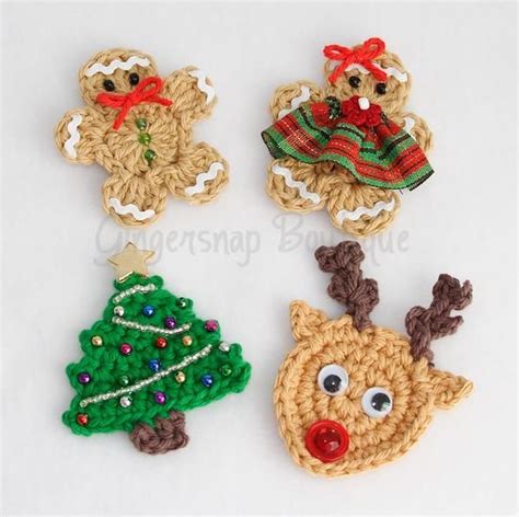 Christmas Appliques Pattern On Craftsy Christmas Crochet Patterns