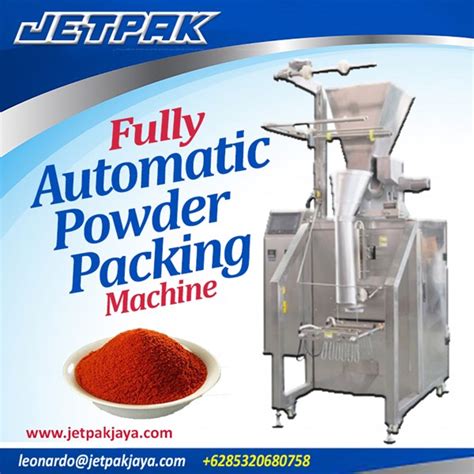jual mesin packing fully automatic powder packing machinee oleh pt