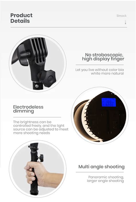 Sl-60w Sl 60w 3200k - 5600k Studio 10inch Led Video Light Cob Sun Soft ...