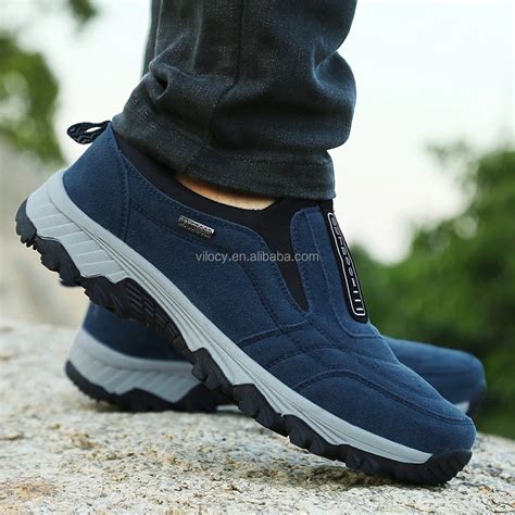 High Quality Comfort Outdoor Sports Shoes Sneakers Slip-on Suede Hiking ...