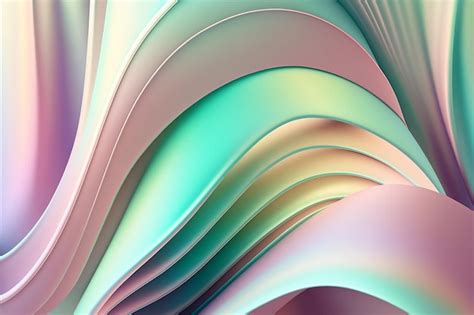 Fundo Met Lico Hologr Fico Abstrato Generative Ai Foto Premium