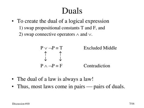 Ppt Discussion 10 Logical Equivalences Powerpoint Presentation Free Download Id 587618