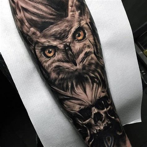 Owl Skull Tattoo Designs For Men Cool Ink Ideas