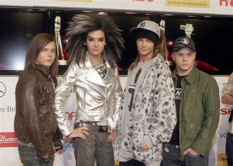 Tokio Hotel v l n r Bassist Georg Listing Sänger Bill Kaulitz