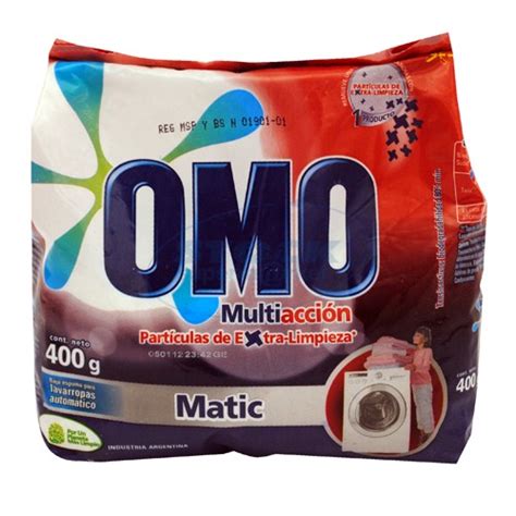 DETERGENTE E POLVO MATIC MULTIACCION 400GR OMO PAQ Supermercados Stock