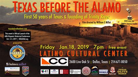 “Texas Before The Alamo” Film will be premiered at Latino Cultural ...