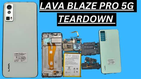 Lava Blaze Pro 5g Teardown Lava Blaze Pro 5g Full Disassembly Lava Blaze Bro Back Panel