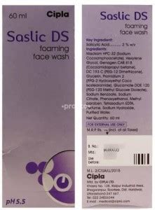 Saslic CIPLA Ds Foaming Facewash 60ML Face Wash Price In India Buy