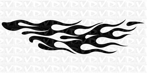 VinylDecals.com | Side Flame Vinyl Decal Sticker