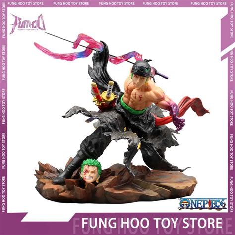 One Piece Zoro Bathed In Blood Action Figure Cm Pvc Statue Doll For