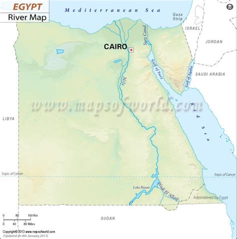 Egypt Rivers Map