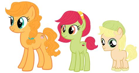 Mlp Apple Blossom Apple Rose Jr Apple Root By Rinaenergy17 On