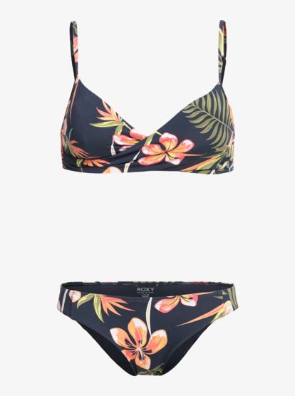 Roxy Into The Sun Conjunto De Bikini Cruzado Para Mujer Roxy