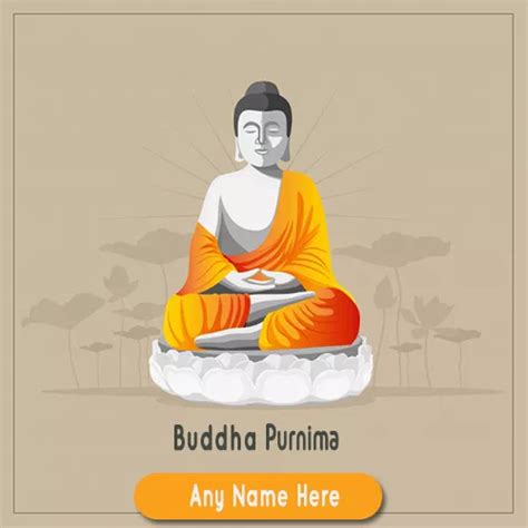 Happy Vesak Day Buddha Purnima Wishes Greeting Card Background Stock