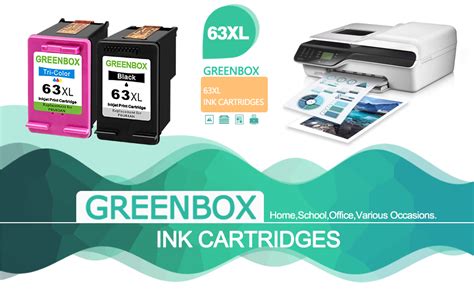 Greenbox Remanufactured 63xl High Yield Ink Cartridge Combo Pack Replacement For Hp