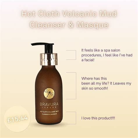 Hot Cloth Volcanic Mud Glycolic Acid Cleanser And Mask 150ml