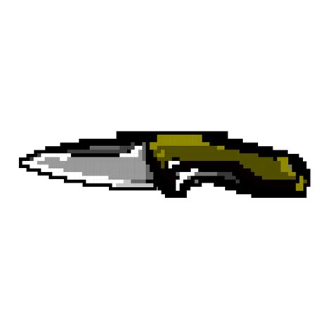 army military knife game pixel art vector illustration 23874033 Vector ...