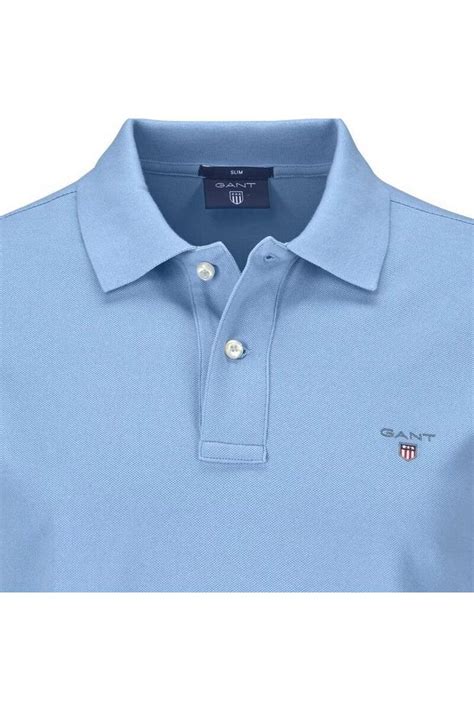 Hochwertiges Gant Original Regular Fit Poloshirt In Der Farbe Hellblau