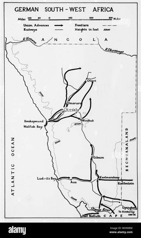 German South West Africa Map - United States Map